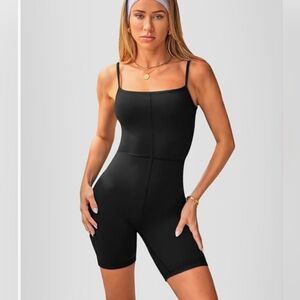 Black stretchy romper